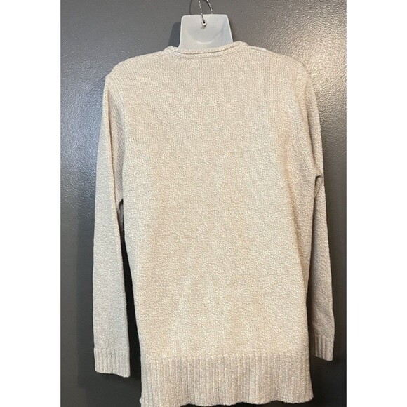 Croft & Barrow Women’s Size XL Cream Mock Neck Knit Ribbed Hem Sweater - Picture 3 of 5